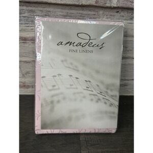 QVC Amadeus Fine Linens Twin Size Sheet Set Rose Pink 300 Thread Count Silk